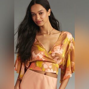 Tiny Olympia Faux-Wrap Top